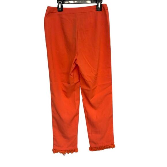 Rampage Coral Fringe Hem Cropped Pants NWT Size S Summer Capri - Picture 4 of 6